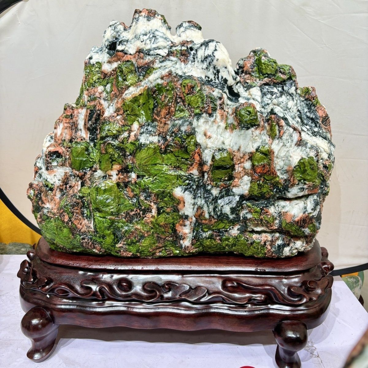 青海七彩黃河石原原石奇石國畫天然觀賞石客廳玉石裝飾風(fēng)水?dāng)[件